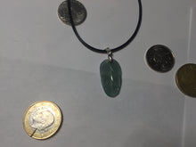 Load image into Gallery viewer, 100% natural type A icy watery light green gray Guatemala jadeite leaf pendant PD7