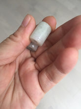 Load image into Gallery viewer, 14.5-16.7mm Type A 100% Natural white light green Jadeite Jade LuluTong (Every road is smooth) bead pendant group BP93 Add-on item