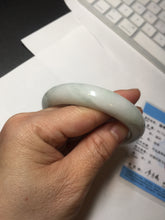 Load image into Gallery viewer, 57.4mm certified 100% natural type A sunny green/purple/yellow jadeite jade bangle BN102-7712