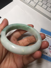 Load image into Gallery viewer, 57.4mm certified 100% natural type A sunny green/purple/yellow jadeite jade bangle BN102-7712