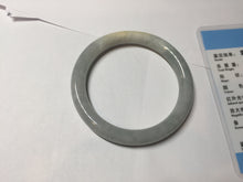 Load image into Gallery viewer, 51.5mm certified 100% natural Type A light green/blue/yellow round cut jadeite jade bangle BS12-9562