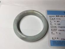 Load image into Gallery viewer, 56.5mm 100% natural type A white/light green jadeite jade bangle BN103-9764