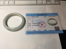 Load image into Gallery viewer, 56.5mm 100% natural type A white/light green jadeite jade bangle BN103-9764