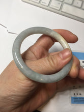 Load image into Gallery viewer, 51.5mm certified 100% natural Type A light green/blue/yellow round cut jadeite jade bangle BS12-9562