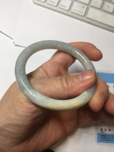 Load image into Gallery viewer, 51.5mm certified 100% natural Type A light green/blue/yellow round cut jadeite jade bangle BS12-9562