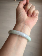 Load image into Gallery viewer, 53.9mm 100% natural Type A green/purple/yellow(FU LU SHOU) chubby jadeite jade bangle BK74-5806