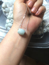 Load image into Gallery viewer, 12mm Type A 100% Natural white/light green/purple olive shape Jadeite Jade LuluTong (Every road is smooth) beads AX23 (Add on item)