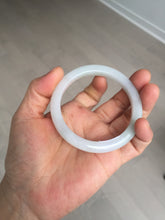 Load image into Gallery viewer, 54.6mm Certified 100% natural Type A white/green/purple jadeite jade bangle AM33-0255