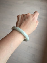 Load image into Gallery viewer, 53.9mm 100% natural Type A green/purple/yellow(FU LU SHOU) chubby jadeite jade bangle BK74-5806