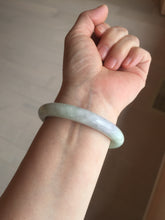 Load image into Gallery viewer, 53.9mm 100% natural Type A green/purple/yellow(FU LU SHOU) chubby jadeite jade bangle BK74-5806