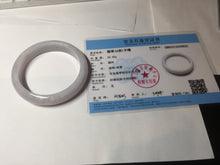 Load image into Gallery viewer, 57mm certified 100% natural type A purple/white jadeite jade bangle E81-0823