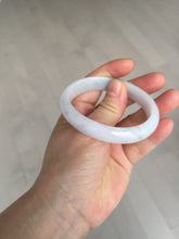 Load image into Gallery viewer, 52mm certified type A100% Natural green purple oval Jadeite Jade bangle BM34-0270