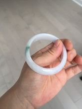 Load image into Gallery viewer, 52mm certified type A100% Natural green purple oval Jadeite Jade bangle BM34-0270