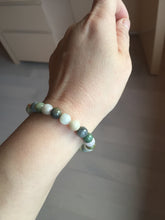 Load image into Gallery viewer, 6-8mm size 52-64mm 100% natural type A green/yellow/brown/black jadeite jade beads bracelet group BL133