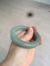 Load image into Gallery viewer, 53.4mm certified type A 100% Natural dark green/gray square style Jadeite Jade bangle BH34-5250
