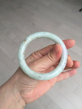 Load image into Gallery viewer, 53.9mm 100% natural Type A green/purple/yellow(FU LU SHOU) chubby jadeite jade bangle BK74-5806