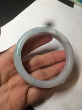 Load image into Gallery viewer, 56.2mm certified Type A 100% Natural green/purple/white Jadeite Jade bangle AY74-5914