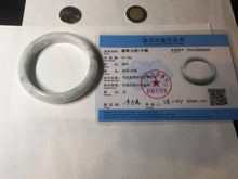 Load image into Gallery viewer, 54.4mm certified 100% natural Type A white/purple/green jadeite jade bangle BL49-6240