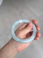 Load image into Gallery viewer, 59.1mm Certified Type A 100% Natural light green chubby round cut Jadeite Jade bangle BM24-4587