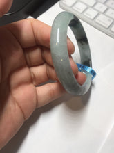 Load image into Gallery viewer, 53mm certified 100% natural Type A icy watery dark green brown jadeite jade bangle AH102-4492