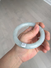 Load image into Gallery viewer, 59.1mm Certified Type A 100% Natural light green chubby round cut Jadeite Jade bangle BM24-4587