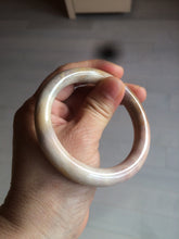 Load image into Gallery viewer, 53.8mm 100% natural beige yellow pink purple round cut a taste of the tropical Coral Jade (珊瑚玉) bangle SY22