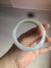 Load image into Gallery viewer, 55.9mm Certified Type A 100% Natural white/green/yellow early spring morning color Jadeite Jade bangle A105-5066