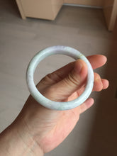 Load image into Gallery viewer, 54.4mm certified 100% natural Type A white/purple/green jadeite jade bangle BL49-6240