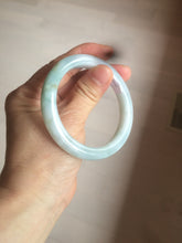 Load image into Gallery viewer, 53.9mm certified 100% natural Type A light green/brown Jadeite jade bangle AE65-7847