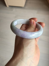 Load image into Gallery viewer, 58mm 100% natural certified light green purple yellow(FU LU SHOU) jadeite jade bangle BN37-7345