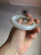 Load image into Gallery viewer, 55.9mm Certified Type A 100% Natural white/green/yellow early spring morning color Jadeite Jade bangle A105-5066