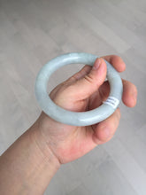 Load image into Gallery viewer, 59.1mm Certified Type A 100% Natural light green chubby round cut Jadeite Jade bangle BM24-4587