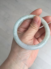 Load image into Gallery viewer, 54.5mm certified 100% natural Type A light green/yellow round cut jadeite jade bangle BS15-9560