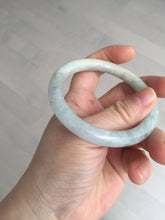 Load image into Gallery viewer, 54.5mm certified 100% natural Type A light green/yellow round cut jadeite jade bangle BS15-9560