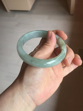 Load image into Gallery viewer, 57.5mm Certified Type A 100% Natural light green black brown jadeite Jade bangle PC95-0337