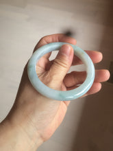 Load image into Gallery viewer, 53.9mm certified 100% natural Type A light green/brown Jadeite jade bangle AE65-7847