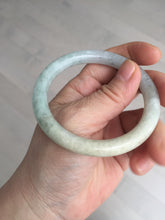 Load image into Gallery viewer, 54.5mm certified 100% natural Type A light green/yellow round cut jadeite jade bangle BS15-9560