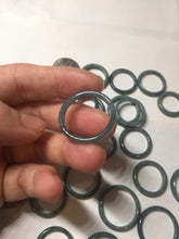 Load image into Gallery viewer, 100% natural type A green/blue/purple Guatemala jadeite jade band ring group PD9