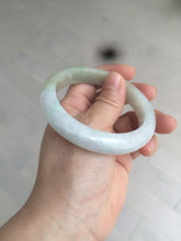 Load image into Gallery viewer, 55.9mm Certified Type A 100% Natural white/green/yellow early spring morning color Jadeite Jade bangle A105-5066