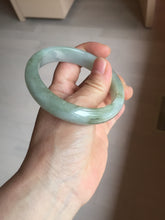 Load image into Gallery viewer, 57.5mm Certified Type A 100% Natural light green black brown jadeite Jade bangle PC95-0337