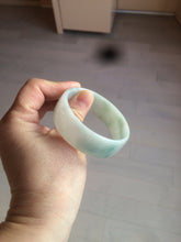 Load image into Gallery viewer, 52.3mm certified 100% natural Type A sunny green/white/purple jadeite jade bangle BK8-2423