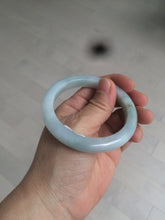 Load image into Gallery viewer, 53.9mm certified 100% natural Type A light green/brown Jadeite jade bangle AE65-7847
