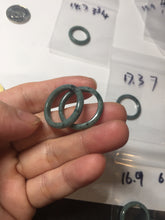 Load image into Gallery viewer, 100% natural type A green/blue/purple Guatemala jadeite jade band ring group PD9