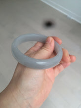 Load image into Gallery viewer, 56.6mm 100% natural smoky purple/icy ash gray Quartzite (Shetaicui jade) bangle SY58