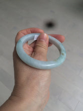 Load image into Gallery viewer, 53.9mm certified 100% natural Type A light green/brown Jadeite jade bangle AE65-7847
