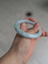 Load image into Gallery viewer, 53.9mm certified 100% natural Type A light green/brown Jadeite jade bangle AE65-7847