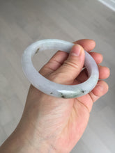 Load image into Gallery viewer, 57.6mm Certified Type A 100% Natural icy watery white purple black brown Jadeite Jade bangle BM21-7700