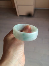 Load image into Gallery viewer, 52.3mm certified 100% natural Type A sunny green/white/purple jadeite jade bangle BK8-2423