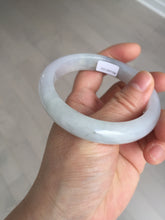 Load image into Gallery viewer, 57.6mm Certified Type A 100% Natural icy watery white purple black brown Jadeite Jade bangle BM21-7700
