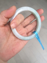 Load image into Gallery viewer, 56.5mm certified 100% natural type A white/light green white purple jadeite jade bangle AH104-0524